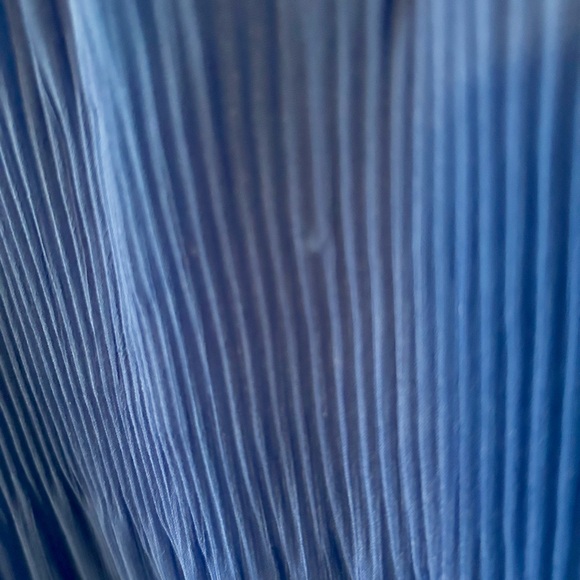 Ellen Tracy Sleeveless Pleat and Release Top In Blue Size XS NWOT - Picture 5 of 5